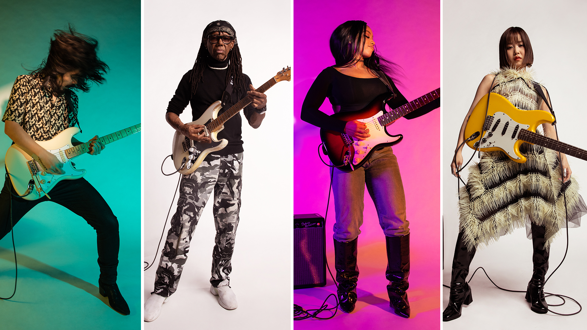 “Forever sooner than its time”: Fender kicks off the Strat’s seventieth anniversary social gathering with megastar-studded Voodoo Child (Microscopic Return) mega-jam – that contains Tom Morello, Nile Rodgers, Mateus Asato, Ari O’Neal and Rei