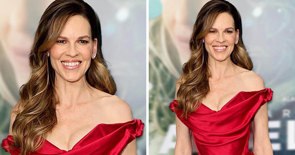 Hilary Swank Sizzles in a Tight Corset Dress After Turning in Twins at 49