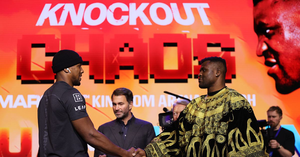 Anthony Joshua vs. Francis Ngannou fats combat card