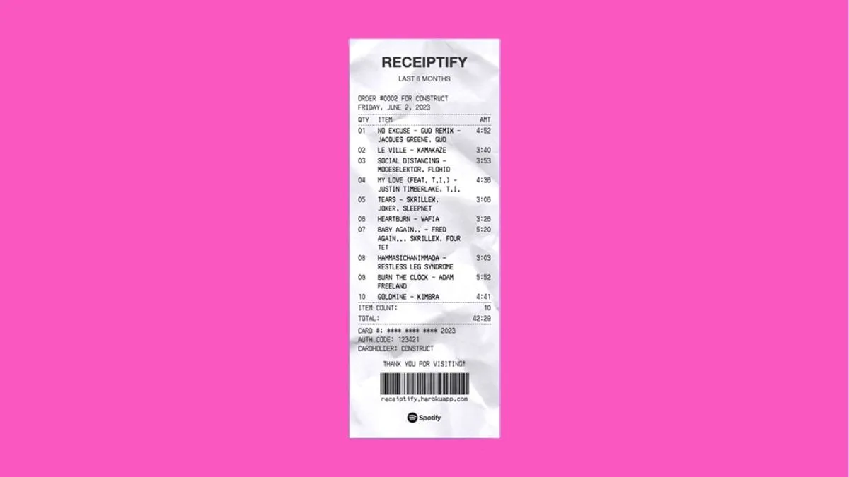 Does Receiptify Work for Apple Music?