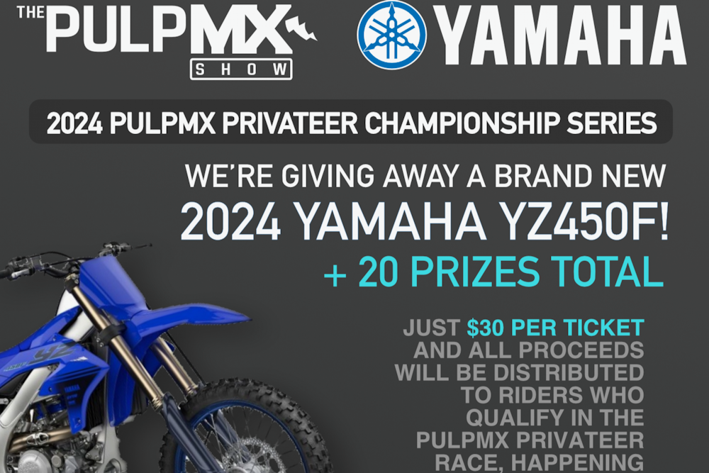 Raffle for Yamaha PulpMX LCQ Project Closes Rapidly!