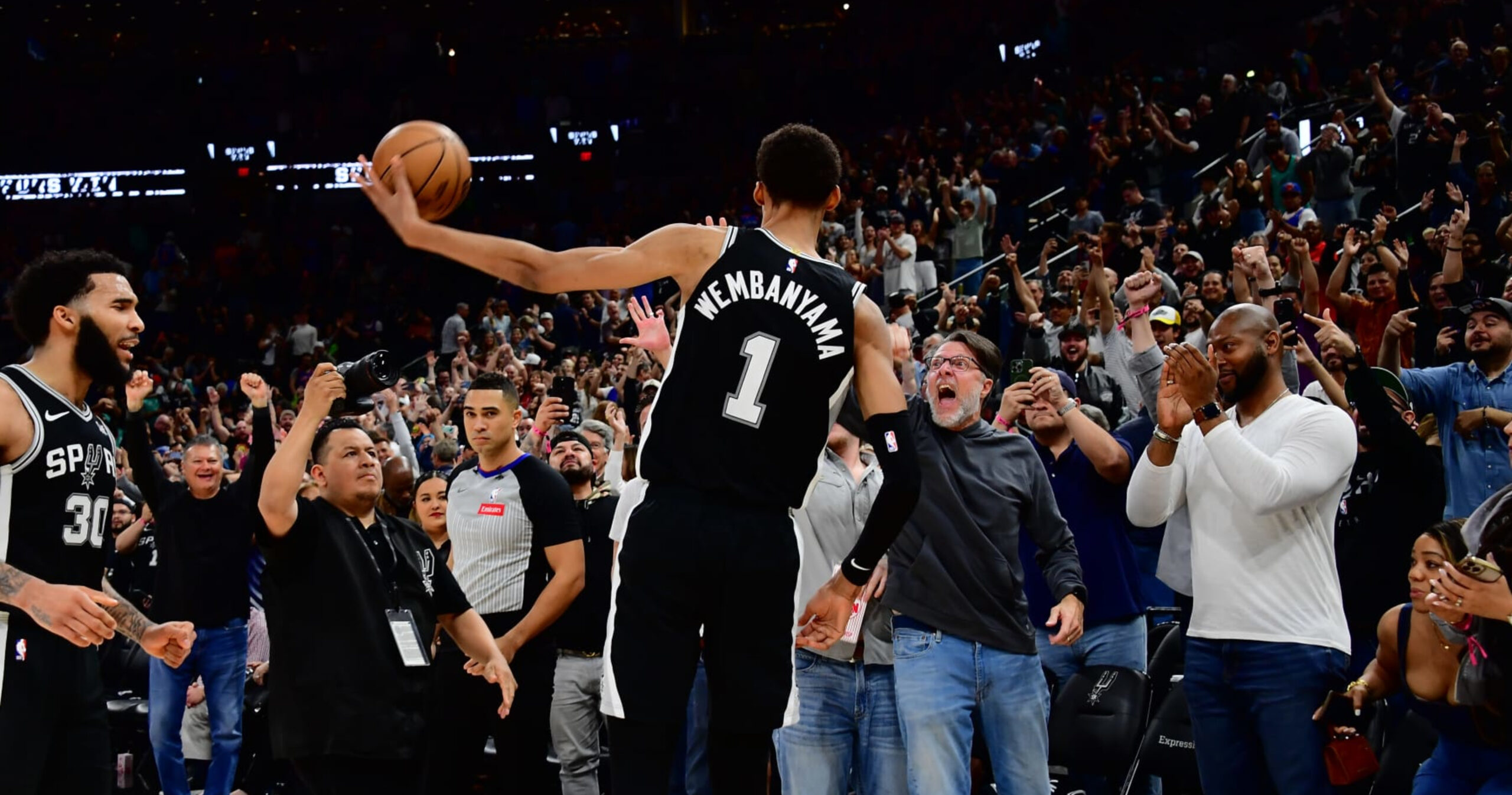 Windhorst: Spurs Ball Boys Insist Retrieving Brunson 61 Ball from Fan After Wemby Throw