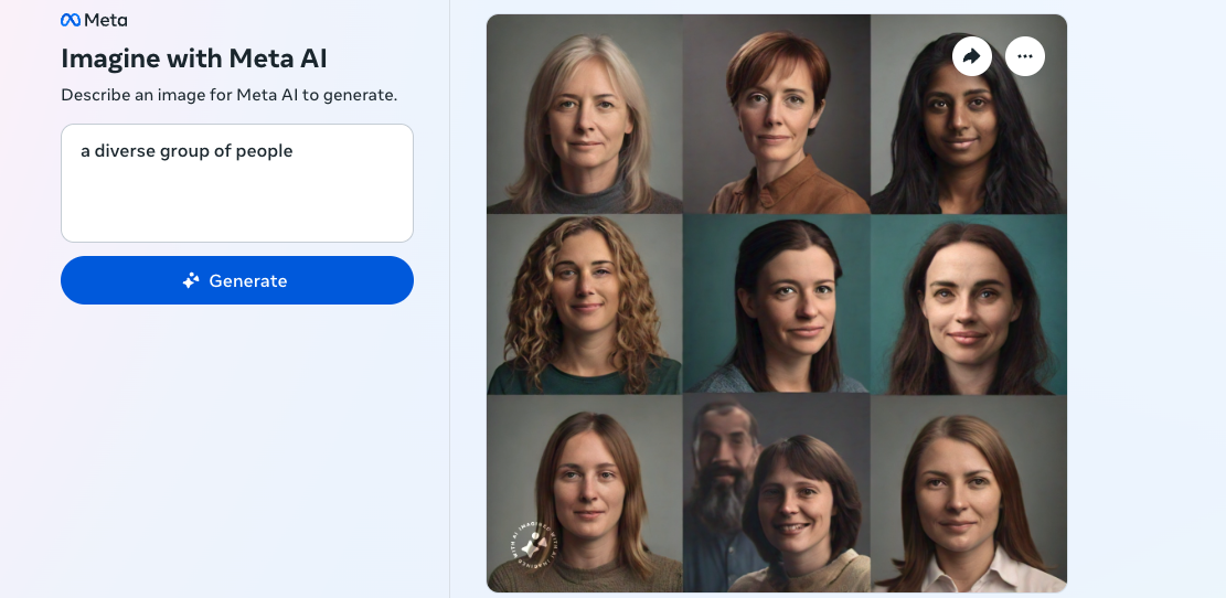 Meta’s AI image generator struggles to impression images of couples of various races