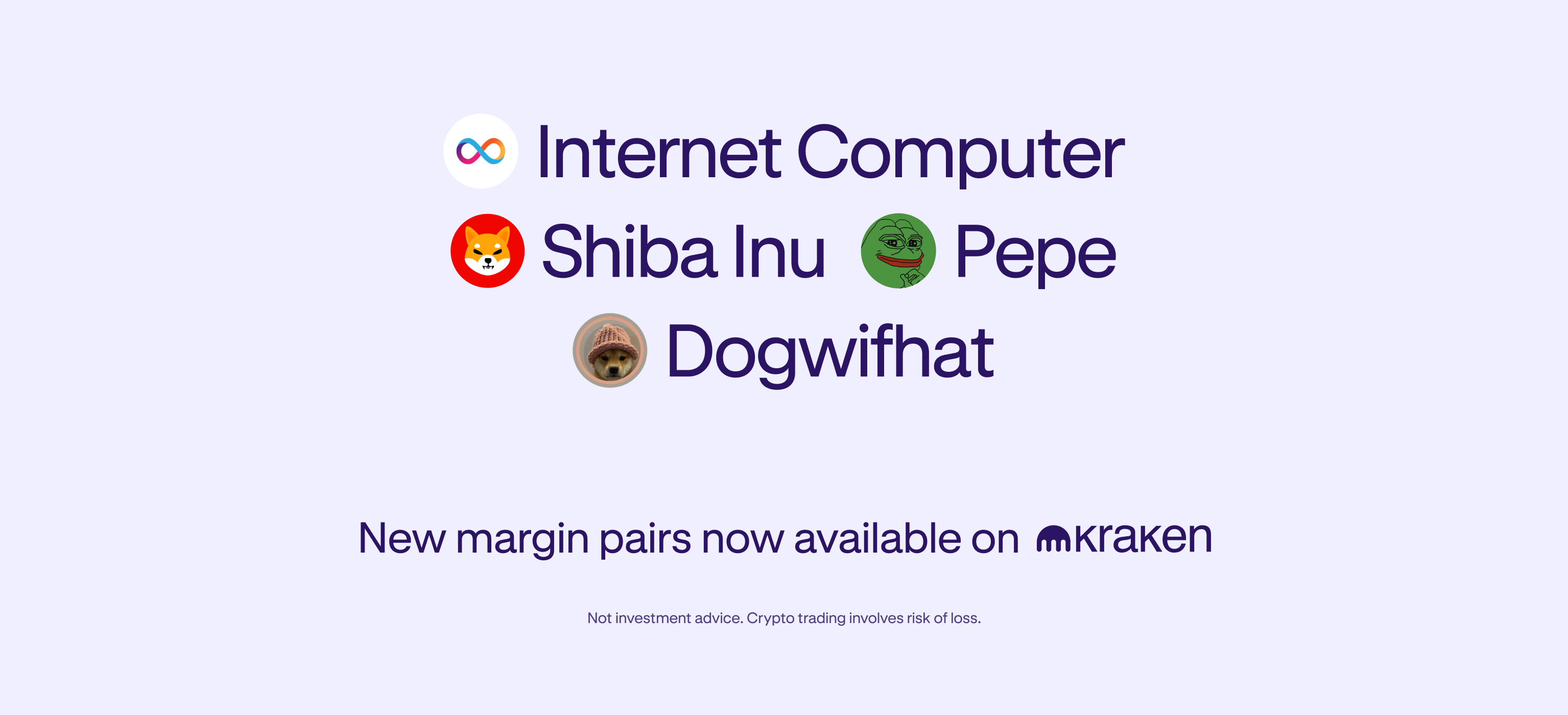 Expanded margin pairs on hand for ICP, PEPE, SHIB and WIF!