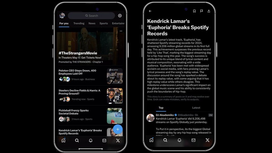 X’s Grok Experiences Will Now Bring Summarized News Using Social Posts on Trending Issues