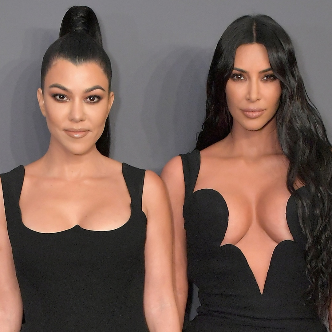 Kourtney Kardashian and Kim Kardashian Residing Document Straight on Feud