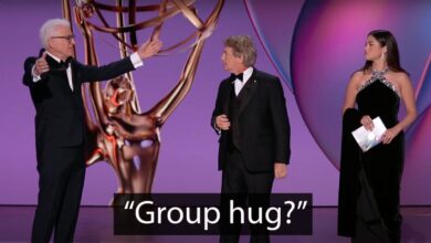 Steve Martin, Martin Short, and Selena Gomez hilariously roast every other at some level of Emmys intro