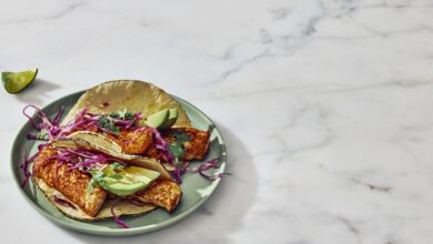 These Wholesome Fish Tacos Are Easy to Construct and Loaded With Protein