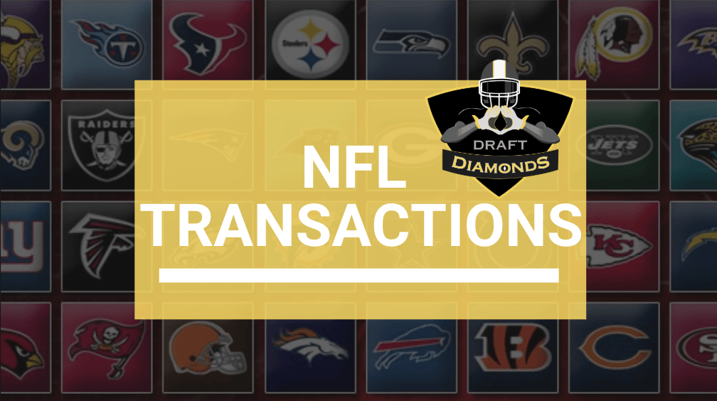 NFL Transactions for October 17, 2024 | Presented by NFL Draft Diamonds