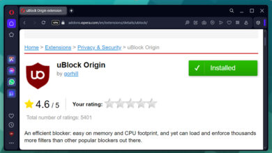 Opera commits to supporting uBlock Foundation advert blocker extension