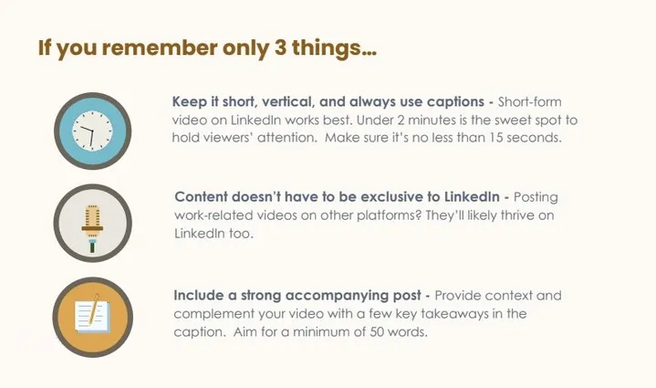 LinkedIn Affords Ideas on Posting Short-Beget Video in the App [Infographic]