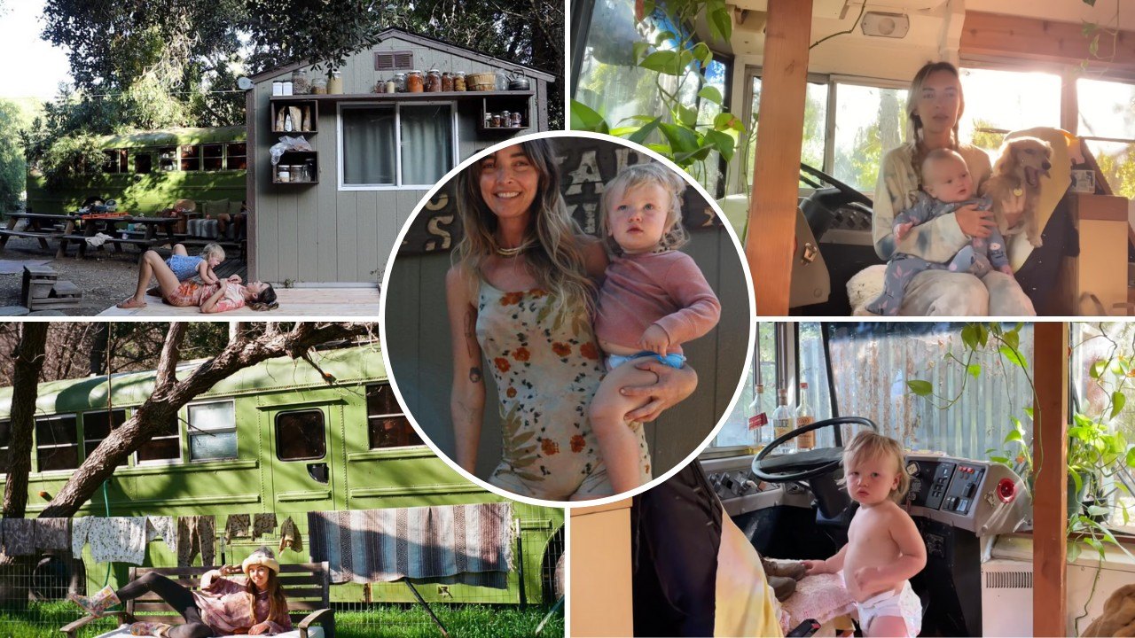 Dilapidated Mannequin Who Stop ‘Occasion-Lady’ Existence in L.A. to Dwell In an Off-Grid Bus With Her Little one Says She’s Saving Thousands in Lease—and Is Happier Than Ever