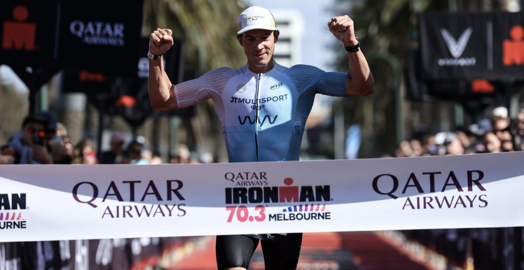 Jarrod Osborne and Ellie Salthouse triumph at Ironman 70.3 Melbourne